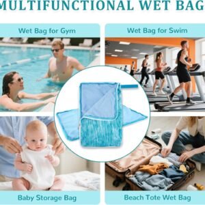 Waterproof Wet Dry Bag Towel 2-in-1 | Oxford Cloth Zipper Handle - Image 6