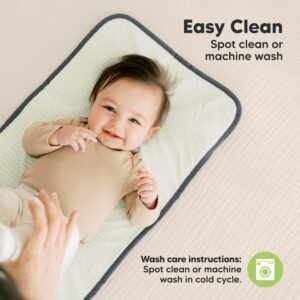 KeaBabies Portable Diaper Changing Pad - Waterproof & Easy Clean (Woods) - Image 7