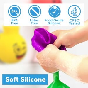 Silicone Wall Suction Bath Toy for Toddlers 2-4 - Aquatod Three Flasks - Image 5