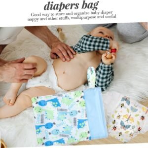 FOYTOKI Multi-Functional Diaper Storage Bag | Wet Dry Travel Organizer - Image 8