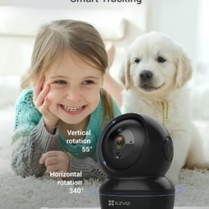 EZVIZ C6N Indoor Security Camera 1080P, Pan/Tilt, Night Vision, Alexa/Google Compatible - Image 4