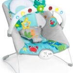 Baby Einstein Ocean Explorers Musical Bouncer Infant Seat, Kick to It Neptune, Unisex, for Ages 0-6 Months up to 20 lbs
