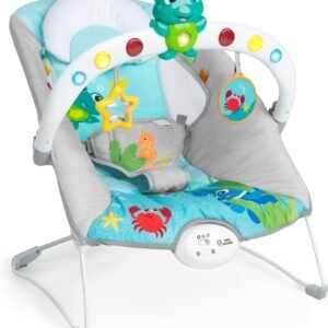 Baby Einstein Ocean Explorers Musical Bouncer Infant Seat, Kick to It Neptune, Unisex, for Ages 0-6 Months up to 20 lbs