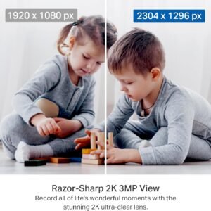 2-Pack Tapo TP-Link 2K Indoor Security Camera – Pan/Tilt, 2-Way Audio, Alexa/Google Home Compatible - Image 3