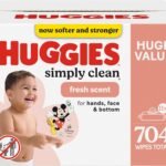 Huggies Simply Clean Fresh Scent Baby Wipes, 11 Flip-Top Packs (704 Wipes Total)
