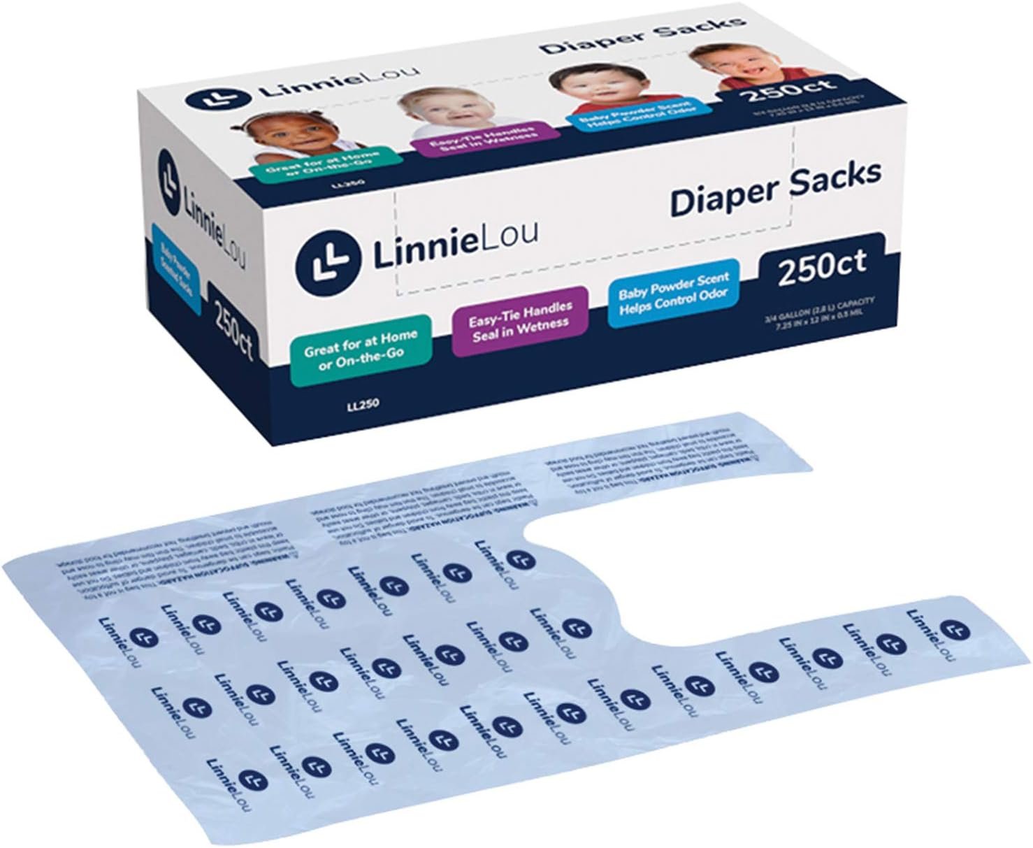 250 Pack LinnieLou Disposable Diaper