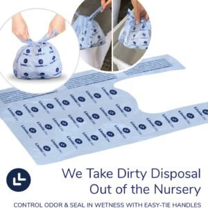 250 Pack LinnieLou Disposable Diaper Sacks - Portable & Convenient, Blue - Image 6