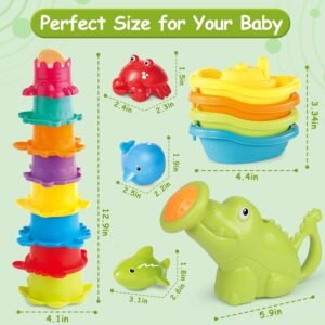 16PCS Water Table Toys for Toddlers 1-3 | Bath & Pool Fun for Ages 6-12M - Image 9