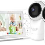 Hubble View Pro Twin 5" Video Baby Monitor with Camera and Audio, NightVision Baby Monitor with 2 Cameras Split Screen & Pan Tilt Zoom; 2Way Talk, Lullabies & Room Temp Sensor, Baby Monitor no WiFi