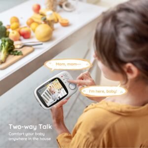 Video Baby Monitor with 3.2" Screen, Night Vision & Temperature Monitor - Image 5