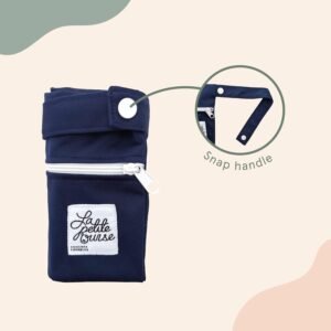 LA PETITE OURSE Wet Dry Bags for Baby Diapers - Washable, Reusable, 3-Pack Rustique - Image 2