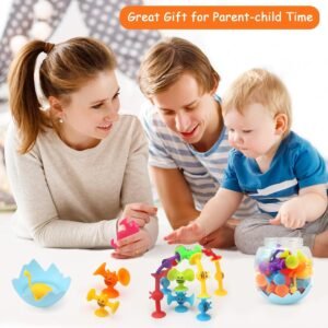 LEADSTAR 26 Pcs Suction Cup Bath Toys - Sensory & Montessori Fun for Kids - Image 6