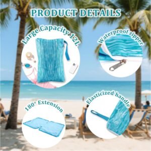 Waterproof Wet Dry Bag Towel 2-in-1 | Oxford Cloth Zipper Handle - Image 4