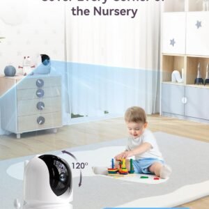 7" HD Split-Screen Baby Monitor with 2 Cameras & 2-Way Audio, Non-WiFi - Image 6
