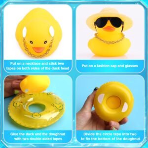 Rubber Duck Car Ornament - Yellow Dashboard Décor for Kids & Office - Image 4