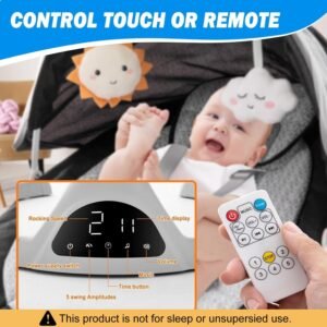 Soobaby Portable Baby Swing & Bouncer with Bluetooth & Music (Dark Gray) - Image 3