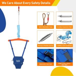 <p>SEO Optimized Title: <strong>FUNLIO Baby Door Jumper with Ceiling Hook for 6-24 Months – Indoor/Outdoor Play</strong></p> - Image 3