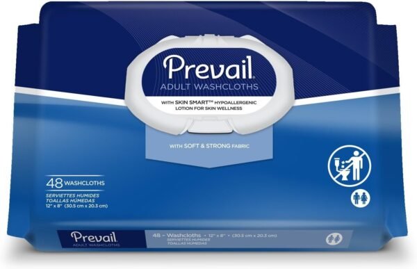 Prevail Adult Washcloths Soft Pack, 48 Count Pack