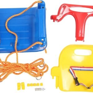 3-in-1 Toddler Swing Set with Safety Belt & Adjustable Rope | Indoor/Outdoor - Image 5