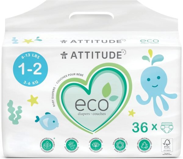 Eco-Friendly ATTITUDE Baby Diapers
