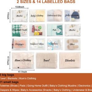 14pcs Maternity Hospital Bag Essentials for Labor & Diaper Organization - Image 3