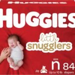HUGGIES Newborn Diapers - HUGGIES Little Snugglers Disposable Baby Diapers, 84ct, Giga Pack