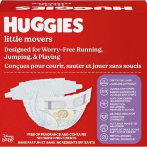 Huggies Little Movers Size 5 Diapers (27+ lbs) - 132 Count Pack - Image 3