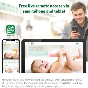 LeapFrog LF925HD 1080p WiFi Baby Monitor | 360° Pan & Tilt, 5" HD Display - Image 8