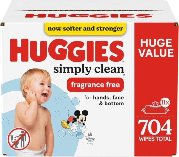 Huggies Simply Clean Unscented Baby Wipes