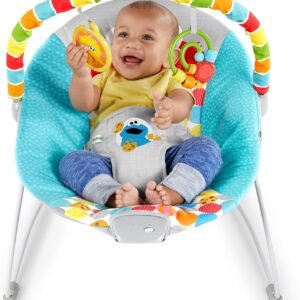 Elmo Vibrating Baby Bouncer with Toy Bar & 3-Point Harness - Bright Starts - Image 3