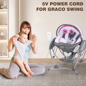 5V 2A Baby Swing Power Cord - 6ft Replacement for Graco Models & Adapters - Image 7