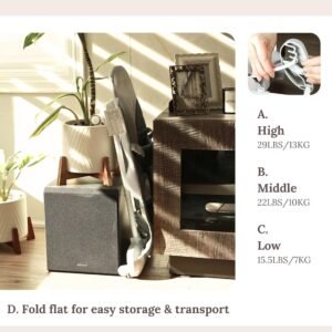 CuddoBaby 4-in-1 Baby Bouncer on Wheels with Detachable Pianos & Tray - Image 4