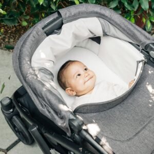 UPPAbaby V3 Bassinet Mattress Cover | Ultra Soft & Washable - White - Image 5