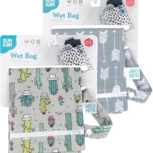 Bumkins Waterproof Wet Bag 2-Pack for Baby, Swim, Cloth Diapers & More - Image 6