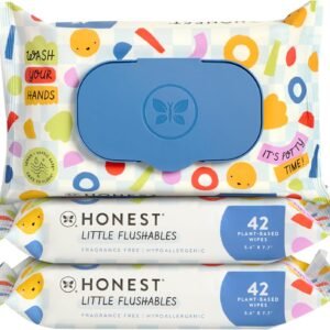 Plant-Based Flushable Toddler Wipes