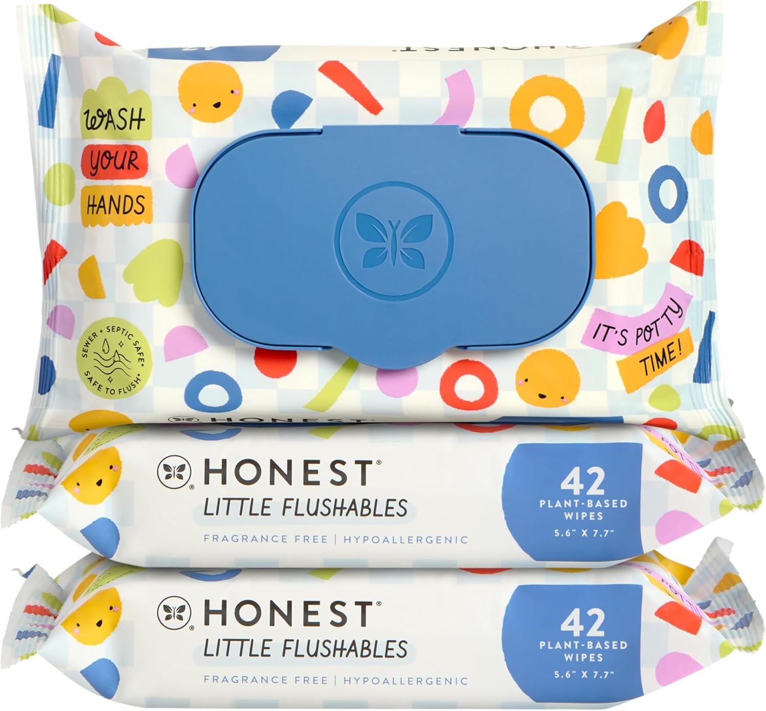 Plant-Based Flushable Toddler Wipes