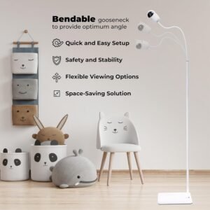 Adjustable Baby Monitor Stand for Boifun, Eufy, Vtech & More - Floor Mount - Image 6