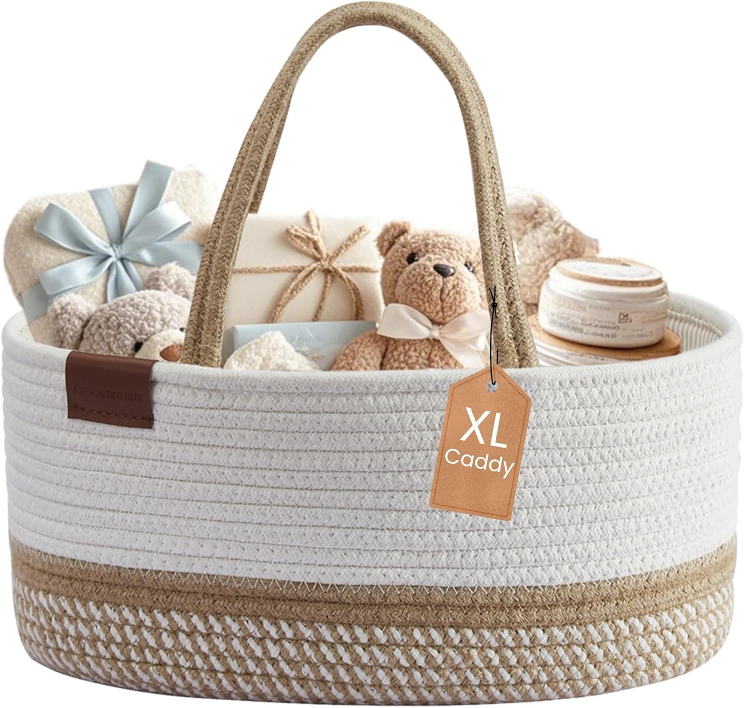 XL Cotton Diaper Caddy Organizer for Newborn Essentials