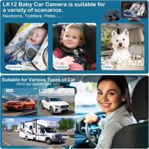 HD 1080P Baby Car Camera: Easy Install & Protects Baby’s Eyes, 150° Wide Angle - Image 7