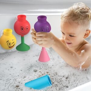 Silicone Wall Suction Bath Toy for Toddlers 2-4 - Aquatod Three Flasks - Image 7