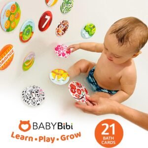 Floating Baby Flash Cards for Bathtub - Learn Numbers & Colors (Set of 21) - Image 5