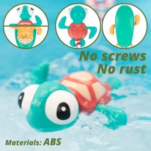 DUCKBOXX Wind-Up Beach & Bath Toys - Mold-Free Montessori Set (2pcs) - Image 4