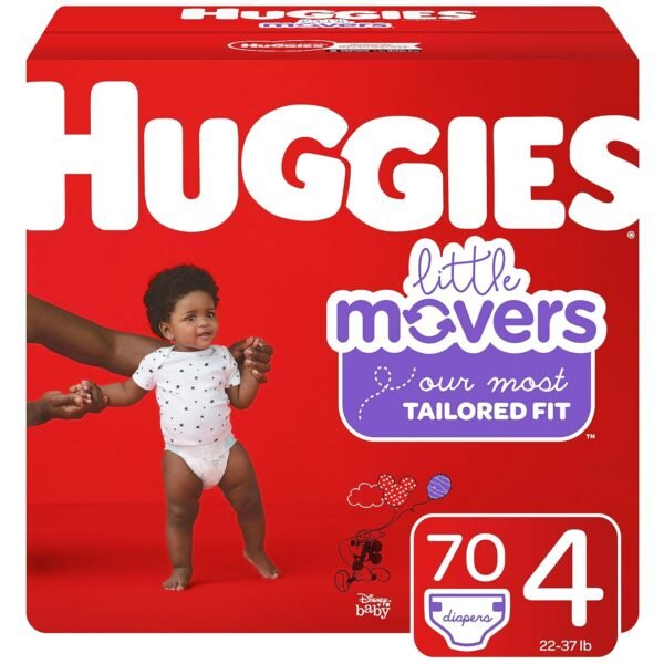 Huggies Little Movers Size 4 Disposable Baby Diapers