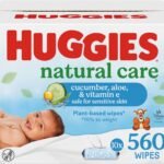 HUGGIES Baby Wipes, Huggies Natural Care Refreshing, SCENTED, Hypoallergenic, 10 Flip-Top Packs, 560 Count