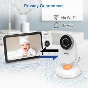 VTech VM818HD 5" Video Monitor: 720p HD, Night Light, 1000ft Range, 2-Way Talk - Image 3