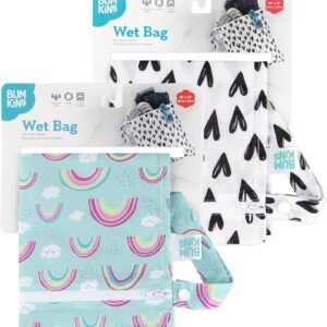 Bumkins Waterproof Wet Bag 2-Pk for Baby, Diapers, Travel & Gym - Image 6
