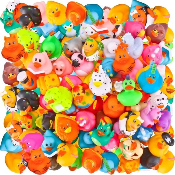 12 Pcs Rubber Duck Bath Toys