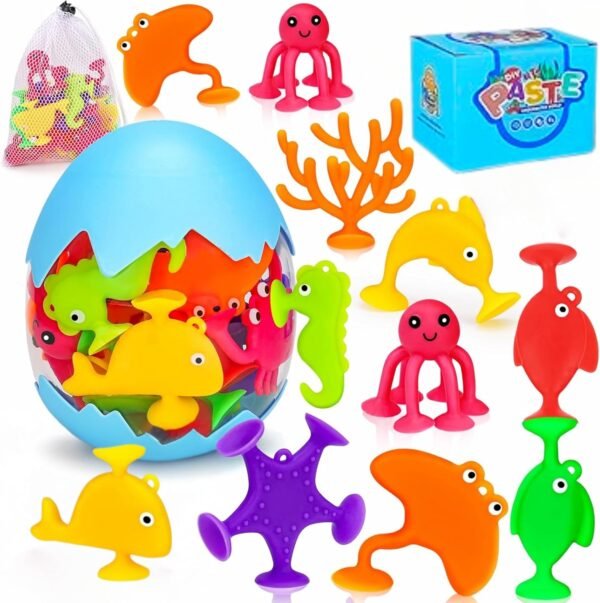 Suction Cup Bath Toys Set for Kids