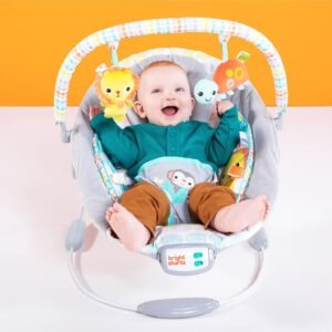 Whimsical Wild Cradling Bouncer Seat with Vibration & Melodies, 19x23" - Image 7