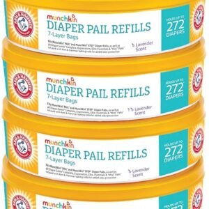 Munchkin Arm & Hammer Diaper Pail Refill Rings, 8 Pack, 2,176 Count - Image 10